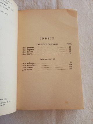 Tambor y Cascabel; Los Galeotes