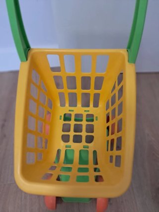 Carrito de supermercado de juguete con accesorios