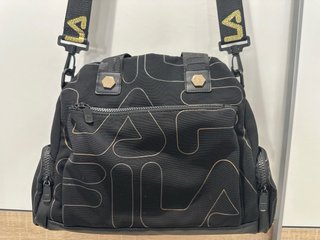 Bolso Fila Negro y Dorado