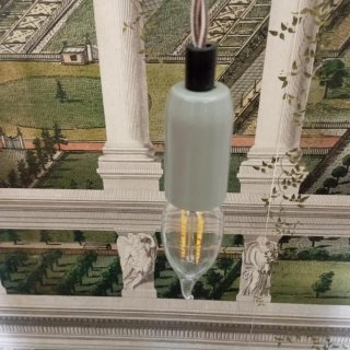 Lampadina decorativa metallo e plastica