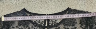 Blusa Zara encaje floral negra Talla S