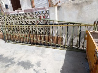 Rejas metálicas verdes
