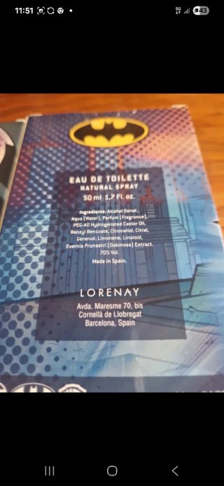 Lote 2 colonias Batman Eau de Toilette
