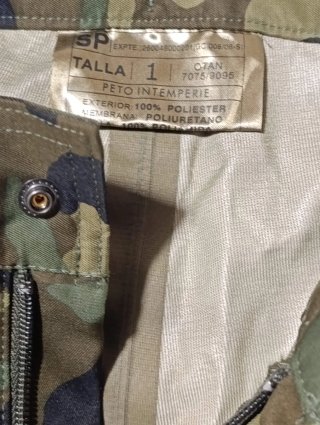Traje Tormenta Ejército Talla 1