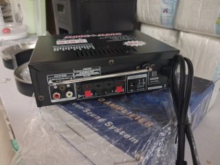 Amplificador BTS 300W+300W Bluetooth