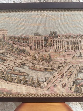 Tapiz París Marco Madera