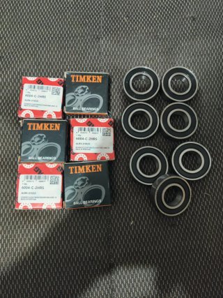 Rodamientos Fag yTimken 6004-C-2HRS Pack 6+7--x8€