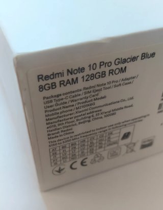 Xiaomi Redmi Note 10 Pro 8/128GB azul glaciar.