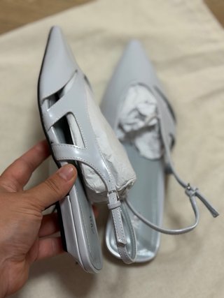 Bailarinas Zara grises/plateadas