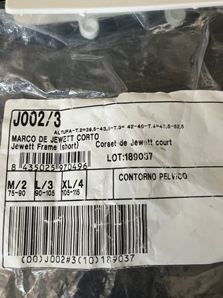 Corsé Jewett ortopédico blanco