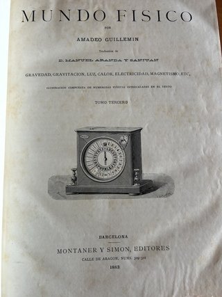 Enciclopedia El Mundo Físico 1885