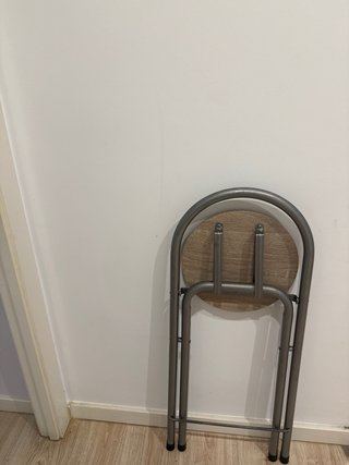 Banqueta alta madera y metal