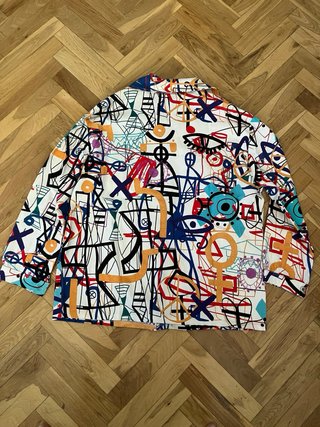 Camisa Estampada Vintage Art Print Abstract