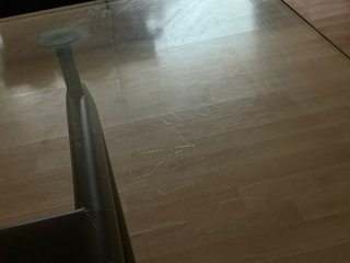 Mesa de cristal Le Corbusier