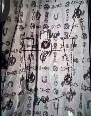Camisa Bershka estampada monturas