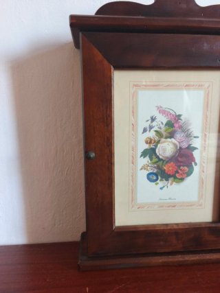 Mueble Cuelga Llaves Madera Vintage con Marco