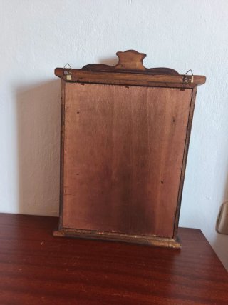 Mueble Cuelga Llaves Madera Vintage con Marco
