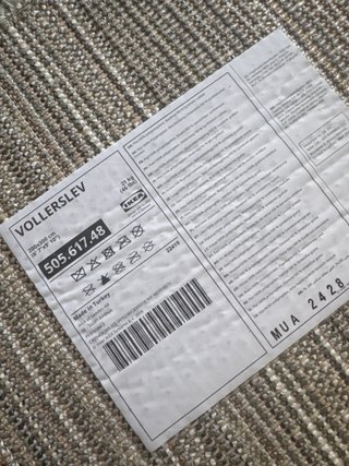 Alfombra IKEA VOLLERLEV Gris 200x300 nueva:499