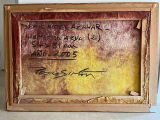 2 Cuadros del artista Pedro Simón