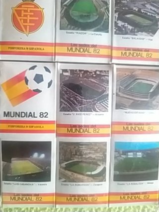 Confezione da 20 scatole di fiammiferi del Mondiale Spagna '82