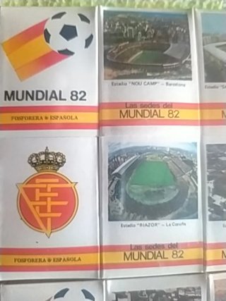 Confezione da 20 scatole di fiammiferi del Mondiale Spagna '82