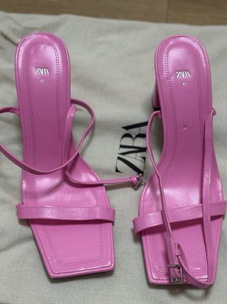 Tacones ZARA Rosa Talla 40