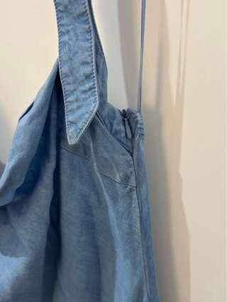 Vestido largo Zara azul