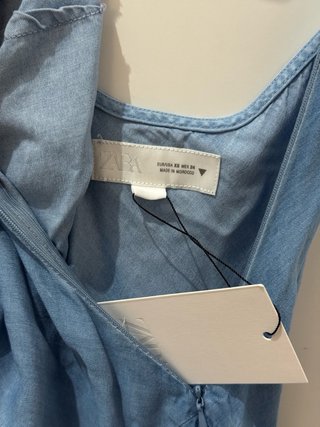 Vestido largo Zara azul