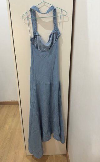 Vestido largo Zara azul