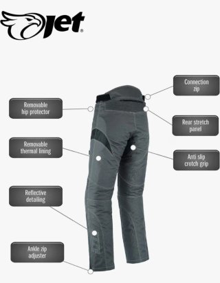 Pantalón moto cordura.