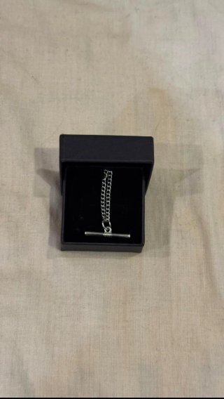 Collar de cadena plateado