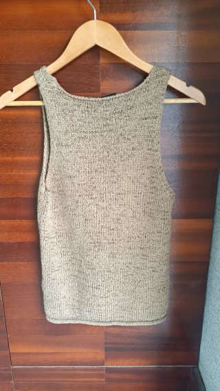 Top tirantes Zara beige Talla S