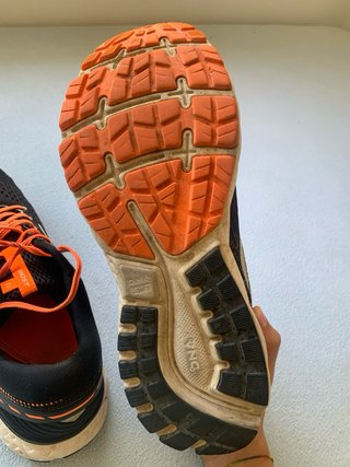 Zapatillas Brooks Ghost 11 Hombre Negro Naranja