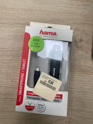 Cargador Hama Coche Micro USB 2.4A