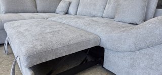 Sofá chaise longue Mirabelle gris