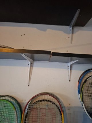 3 Estanterías de Pared Madera y Metal