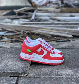 Nike Air Force 1 Rojas y Blancas