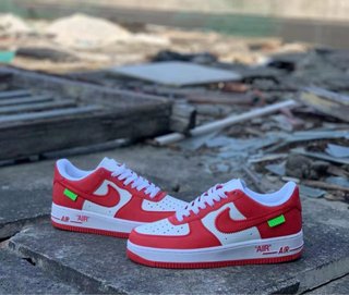Nike Air Force 1 Rojas y Blancas