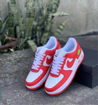 Nike Air Force 1 Rojas y Blancas