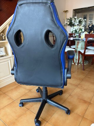 Silla Gamer RACING Negra y Azul