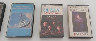 Lote de 5 Cassettes de Rock: Queen, Dire Straits