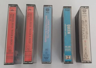 Lote de 5 Cassettes de Rock: Queen, Dire Straits