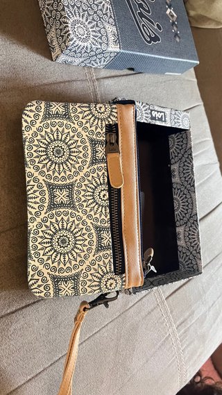 Monedero Lois Azul y Blanco