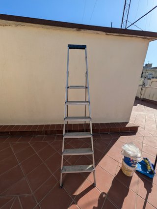 Escalera Tijera Aluminio Plegable