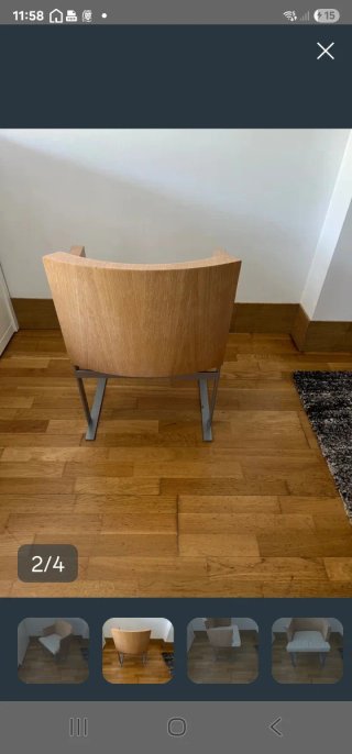 Sillas de madera y cuero