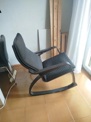Sillón hamaca negro