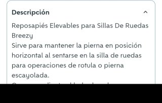 Reposapiés Elevables Silla Ruedas Breezy