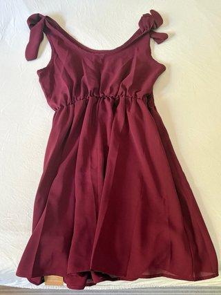 Vestido de verano granate