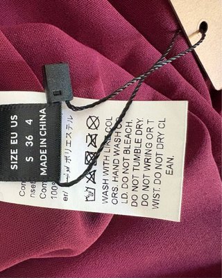 Vestido de verano granate