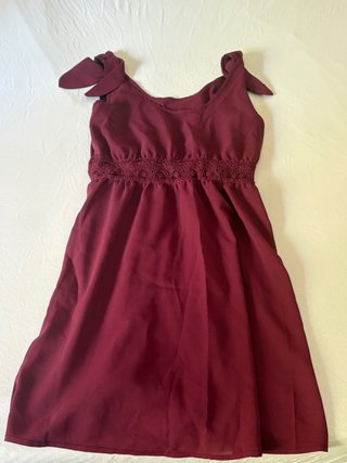 Vestido de verano granate